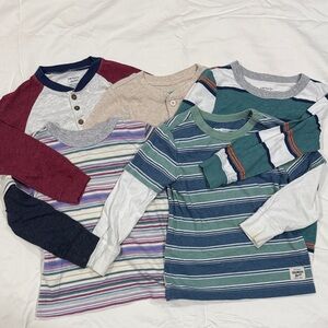 Bundle of Boys Long-Sleeve & Henley Tops - Carter's & OshKosh & Garanimals 3T